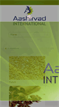 Mobile Screenshot of aashirvadinternational.com